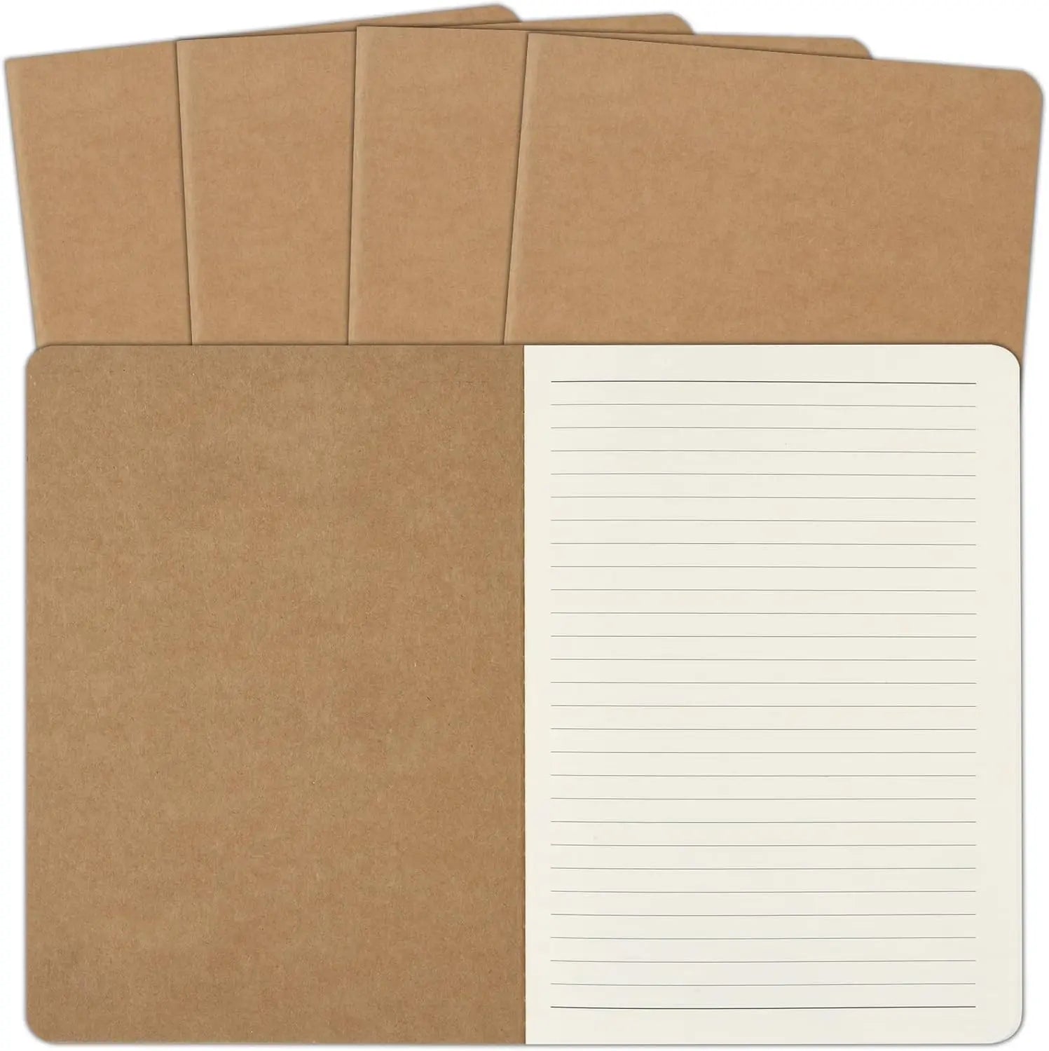 Kraft notebooks bulk pack