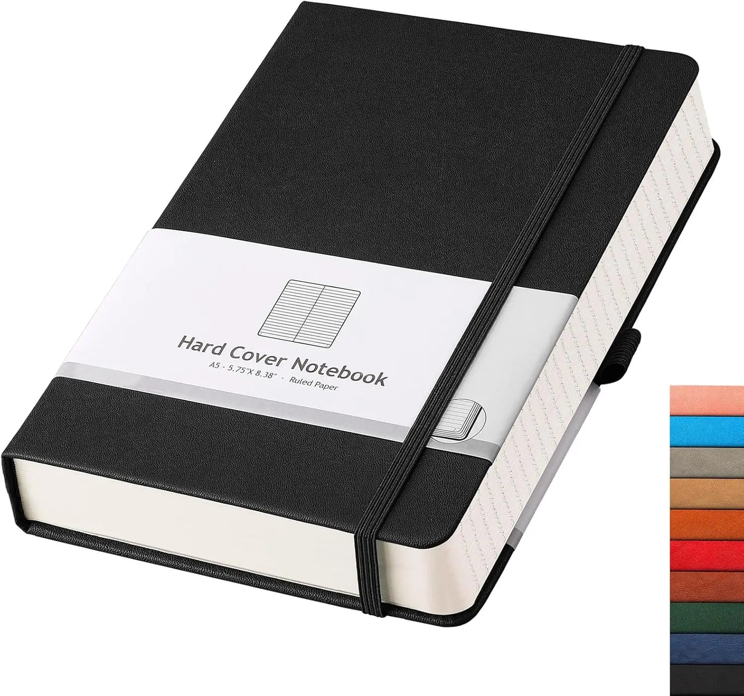Leather hardcover notebook